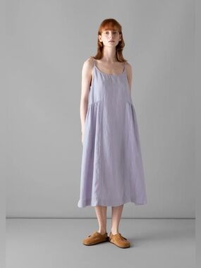 TOAST 100% Linen Lavender Purple Dress Size XL GUC